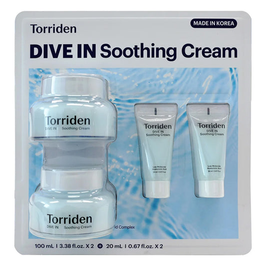 Torriden DIVE IN Soothing Cream 4-Piece Korean Skin Care Set