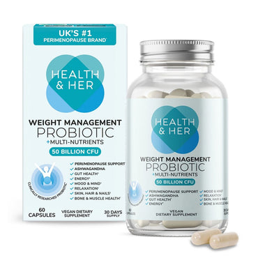 2 Pack - Health & Her Weight Management Probiotic Dietary Supplement 60 Count