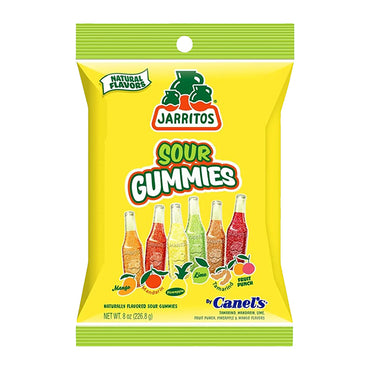 12 Pack - Jarritos Sour Gummies Mexican Candies Natural Flavors Tangy & Chewy 8oz