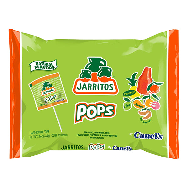 12 Pack - Jarritos Lollipops Mexican Sweet Hard Candy with Natural Fruit Flavors