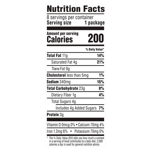 4 Pack - Munchies Doritos Nacho Cheese Sandwich Crackers 8 Count Each