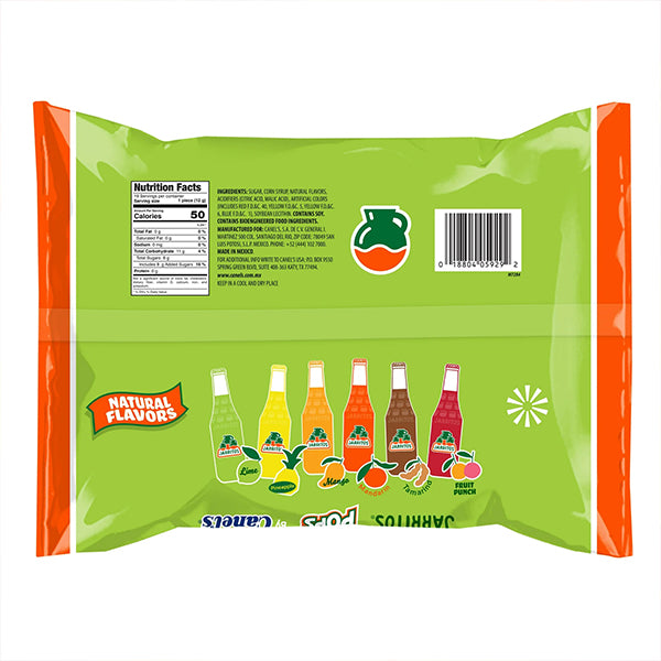 12 Pack - Jarritos Lollipops Mexican Sweet Hard Candy with Natural Fruit Flavors