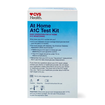 CVS Health At Home A1C Test Kit 2 Tests With Digital A1C Analyzer CVS