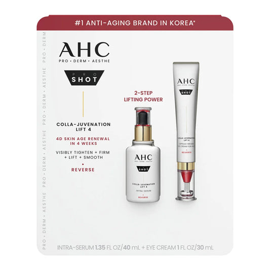 AHC Pro Shot Colla Juvenation Lift 4 Duo Serum Eye & Face Cream 40ml/30ml AHC