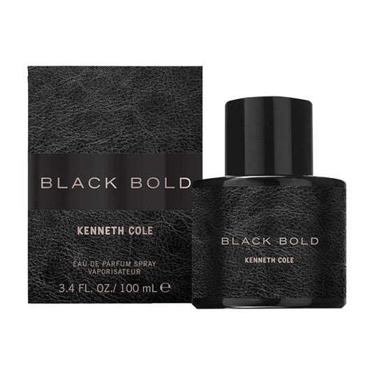 Kenneth Cole Eau De Parfum Spray Cologne Black Bold 3.4oz