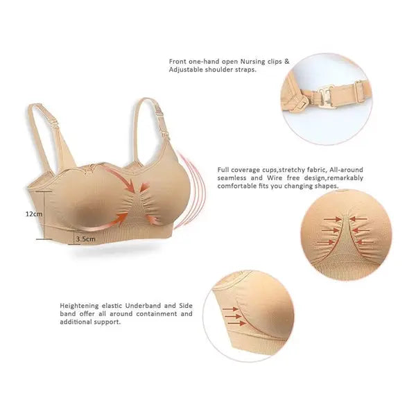 GXXGE 4Pack Nursing Bra for Breastfeeding Maternity Bras Size XL GXXGE