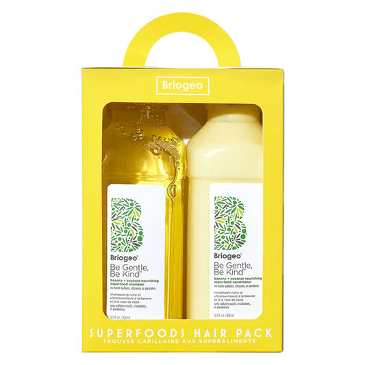 Briogeo Superfoods Banana + Coconut Hair Duo Shampoo and Conditioner 12.5oz