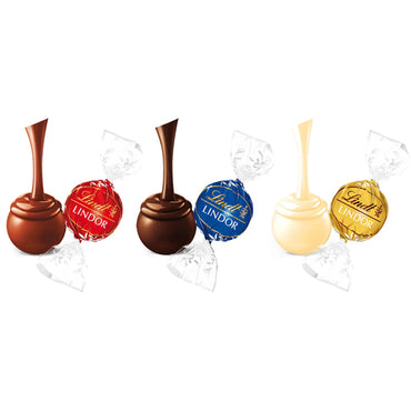 144 Count - Lindt LINDOR Assorted Chocolate Truffles Bulk Bag Individually Wrapped