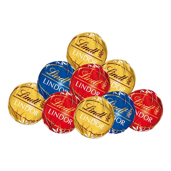 144 Count - Lindt LINDOR Assorted Chocolate Truffles Bulk Bag Individually Wrapped