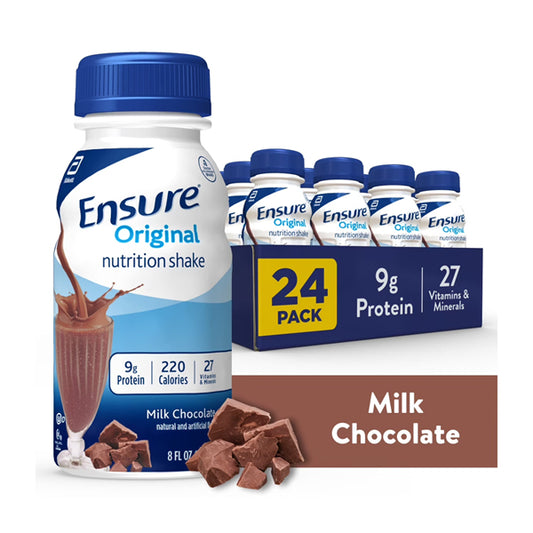24 Pack - Ensure Original Meal Replacement Nutrition Shake Milk Chocolate 8oz