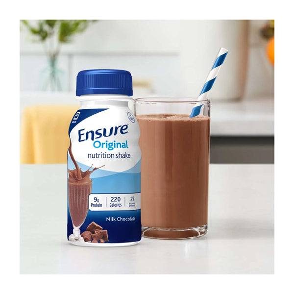 24 Pack - Ensure Original Meal Replacement Nutrition Shake Milk Chocolate 8oz