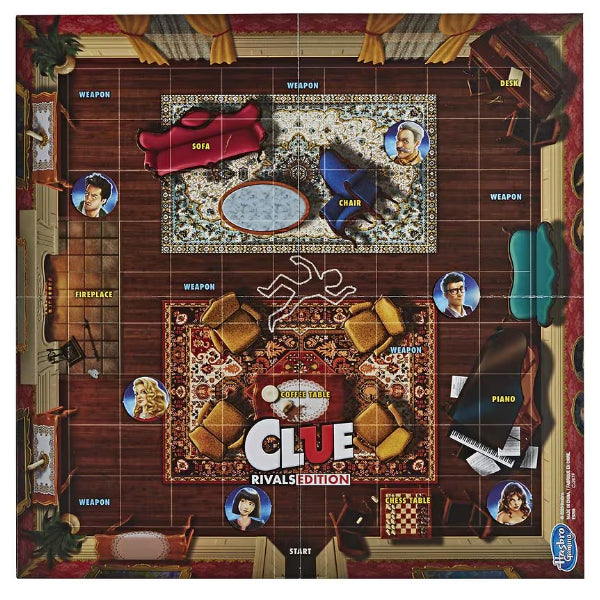 Clue Rivals 2 Players Mystery Edition Board Game by Hasbro