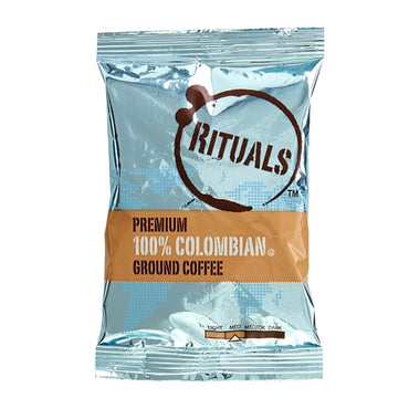 42 Count - Rituals Coffee 100% Colombian Ground Coffee Foil Pack 1.5oz