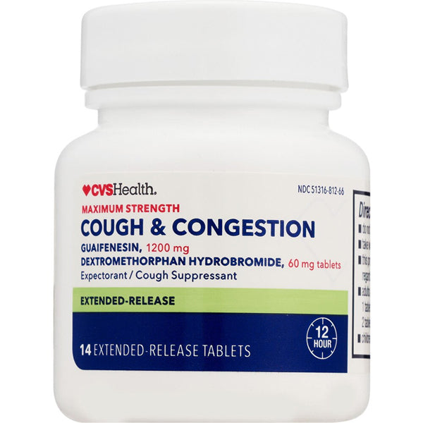 CVS Health Cough & Congestion Tablets + Nasal Spray Combo Pack