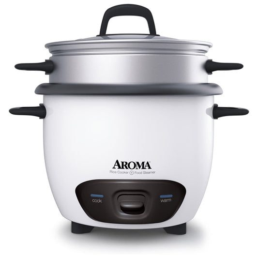 Aroma 14-Cup (Cooked) / 3Qt. Rice & Grain Cooker, White ARC-747-1NG Aroma