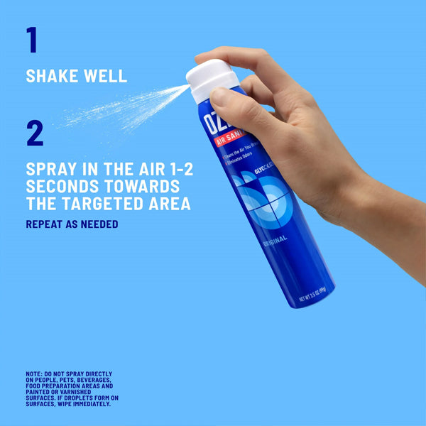 3 Pack - OZIUM Air Freshener Spray Black Carbon Scent 0.8oz