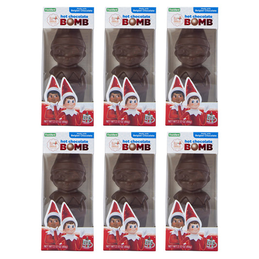 6 Pack - Elf on the Shelf Belgian Hot Chocolate Bomb 2.12oz