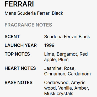 Scuderia Ferrari Black 4.2 Oz Eau De Toilette Spray By Ferrari For Men