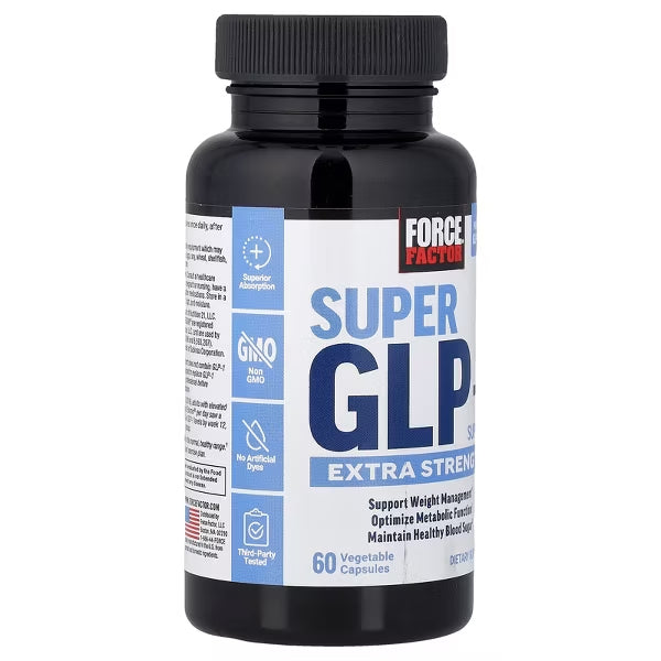 Force Factor Super GLP-1 Support, 60 Vegetable Capsules Force Factor