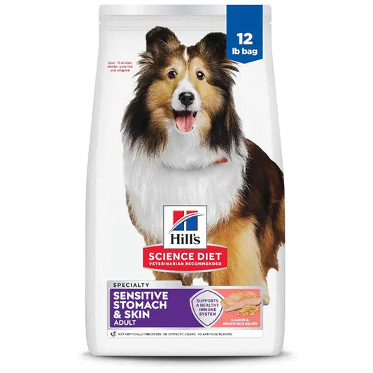 Hill's Science Diet Adult Sensitive Stomach & Skin Dry Dog Food Salmon 12 lb Hill's Science Diet