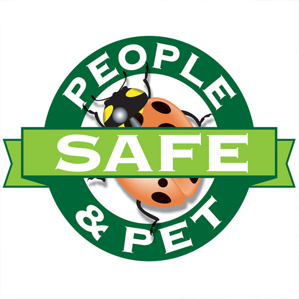 A green and white circular badge with a ladybug and People & Pet Safe highlights Dr. Earth Pump & Grow Organic Tomato Vegetable & Herb 3-2-2 Fertilizer (16oz, 2 Pack), promoting sustainable nutrients for your garden.