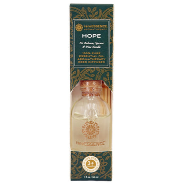 6 Pack - rareESSENCE 100% Pure Essential Oil Aromatherapy Reed Diffuser Hope