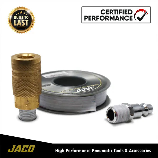4 Pack - JACO Threadpro High-Density Thread Seal Tape 1/2" X 125 Ft (Mega Roll) Jaco