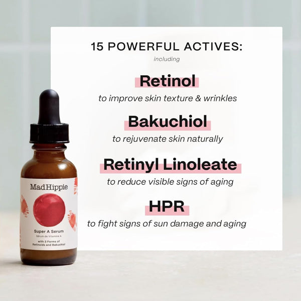 2 Pack - Mad Hippie Super A Serum Potent Skin Repair & Anti-Aging Serum 1.02oz