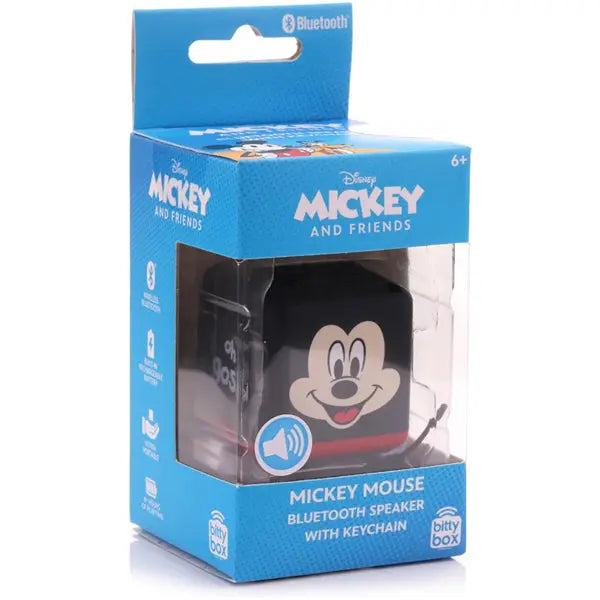 Bitty Boomers Mickey Mouse - Bitty Box 1.3 Inch Keychain Bluetooth Speaker Disney