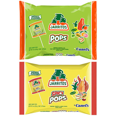 4 Pack - Jarritos Candy Variety Pack Sour & Sweet Gummies + Spicy & Sweet Lollipops Mexican Candy with Fruity Flavors