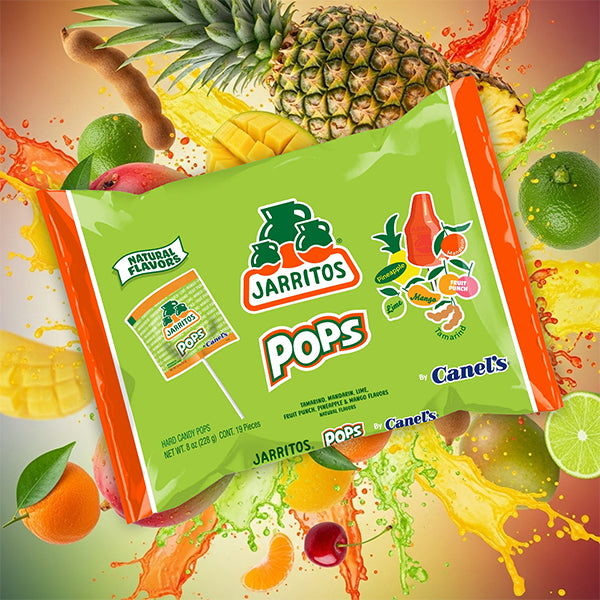 4 Pack - Jarritos Candy Variety Pack Sour & Sweet Gummies + Spicy & Sweet Lollipops Mexican Candy with Fruity Flavors