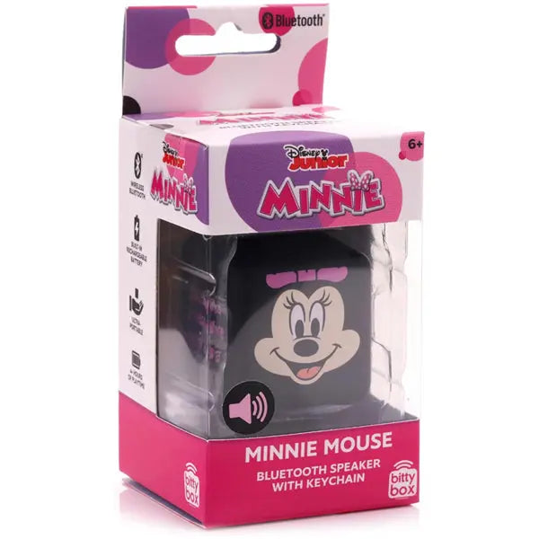 Bitty Boomers Minnie Mouse - Bitty Box 1.3 Inch Keychain Bluetooth Speaker Disney