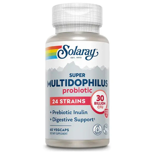 Solaray Multidophilus 24 Strain Probiotic 30 Billion CFU 60 VegCaps Solaray