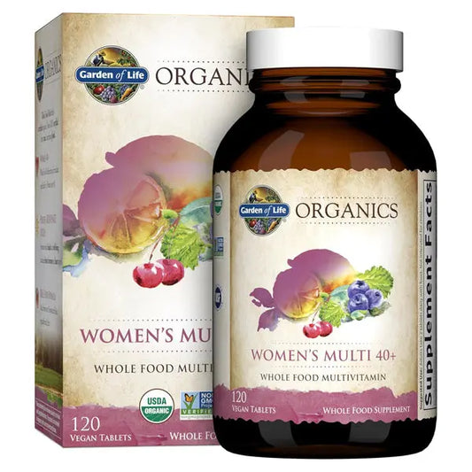Garden of Life Organics Multivitamin for Women 40 Plus 120 Tablets Garden of Life