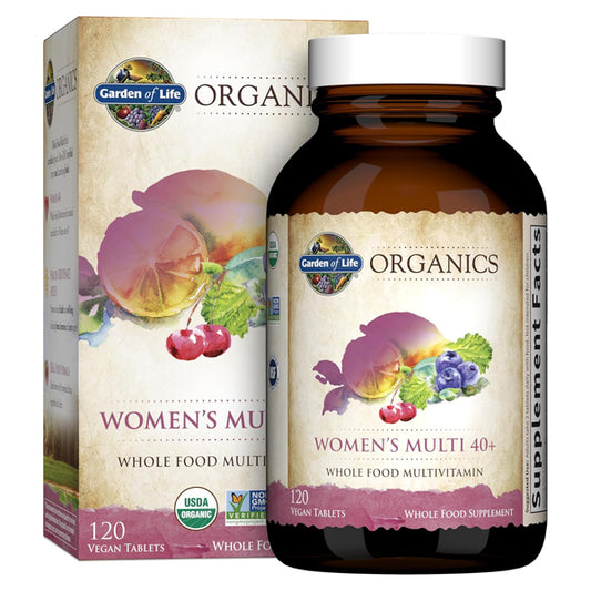 Garden of Life Organics Multivitamin for Women 40 Plus 120 Tablets