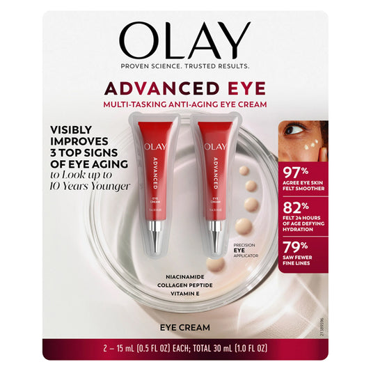 Olay Advanced Multi Tasking Anti-Aging Eye Cream 0.51oz 2 Pack