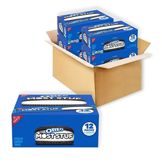 4 Pack - Oreo The Most Stuf Chocolate Sandwich Cookie 12 Per Box