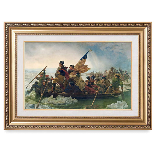 DECORARTS Washington Crossing the Delaware Gold Frame, 36x26 Decorart