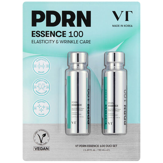 VT PDRN Essence 100 Elasticity & Wrinkle Care Korean Skincare 1.69oz 2 Pack VT Cosmetics