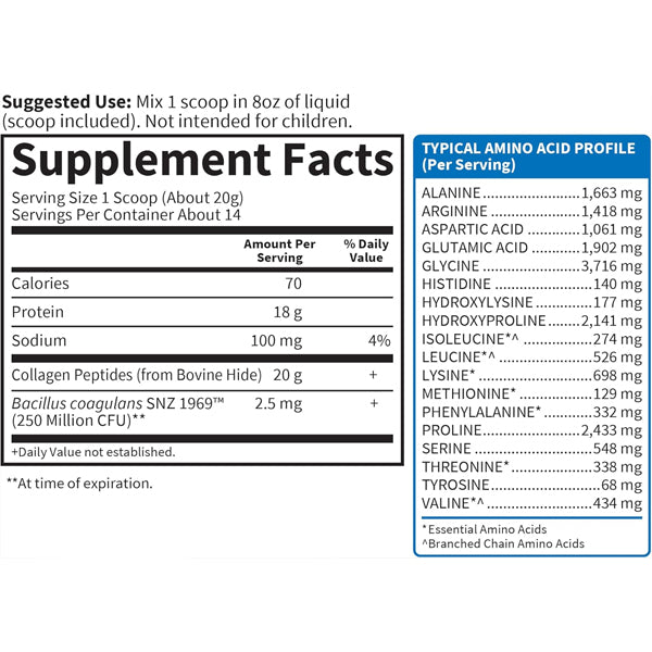 2 Pack - Garden of Life Grass Fed Unflavored Collagen Peptides Powder 14 Servings