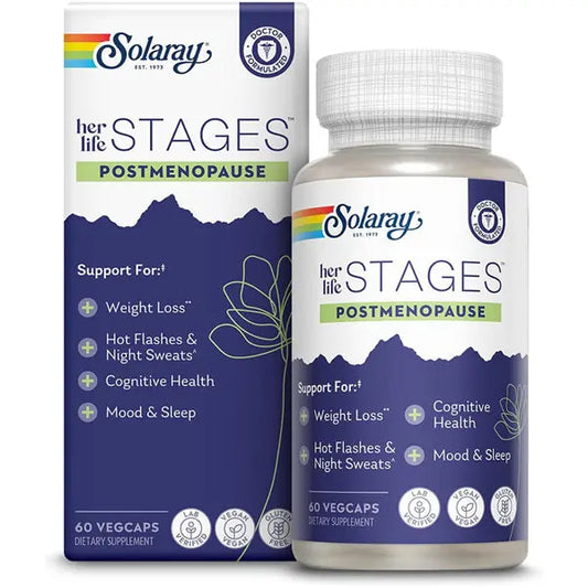 Solaray Postmenopause her Life Stages Supplement 60 VegCaps Solaray