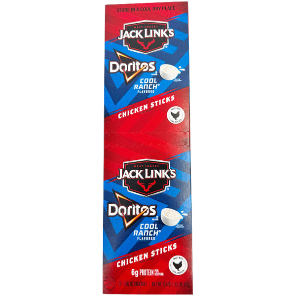 20 Pack - Jack Link’s Doritos Cool Ranch Flavored Chicken Sticks
