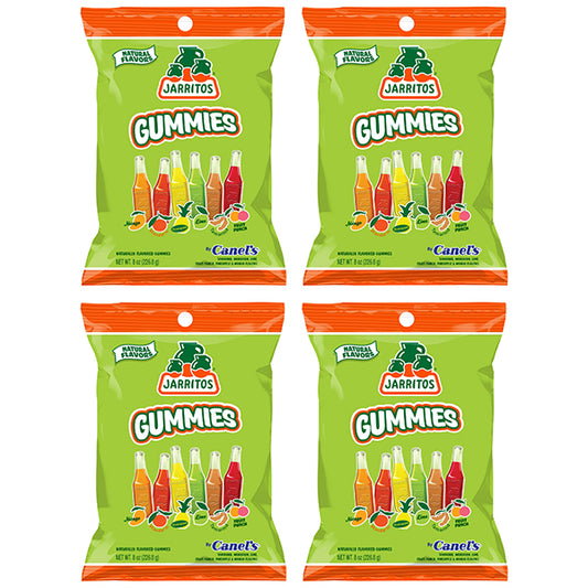 4 Pack - Jarritos Gummies Sweet Mexican Candies with Natural Flavors Sweet & Chewy 8oz