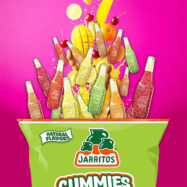 4 Pack - Jarritos Gummies Sweet Mexican Candies with Natural Flavors Sweet & Chewy 8oz