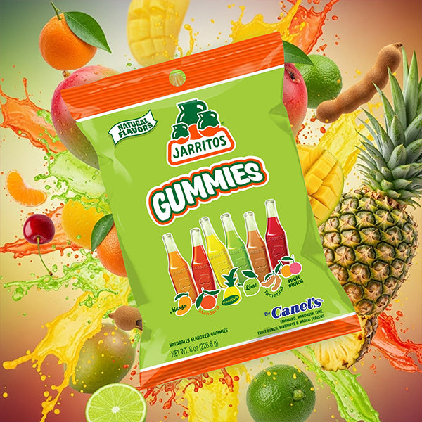 4 Pack - Jarritos Gummies Sweet Mexican Candies with Natural Flavors Sweet & Chewy 8oz