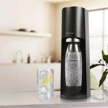 SodaStream Terra Sparkling Water Maker with CO2 and Carbonating Bottle Black