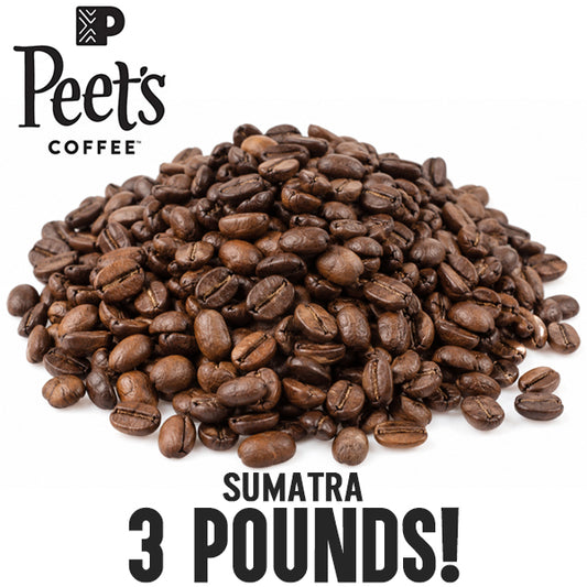 3 Pounds - Peet's Coffee Whole Bean Sumatra Dark Roast Coffee Peet's Coffee