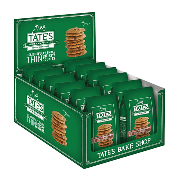 24 Pack - Tate's Tiny Chocolate Chip Tiny Thin Cookies 1oz Bags