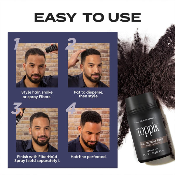 Toppik Hair Building Fibers, Fill In Fine or Thinning Hair Instantly Medium Blonde 0.42oz