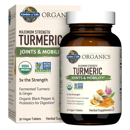 Garden of Life Organics Maximum Strength Turmeric 30 Count Garden of Life